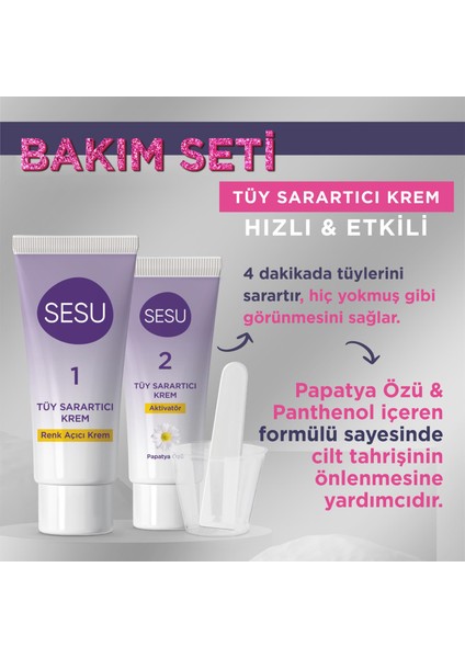 Tüy Sarartıcı Krem & Ağda Bandı Premium Bakım Seti