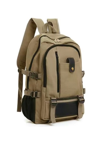 Erkek Sırt Çantası Büyük Kapasiteli Kanvas Sırt Çantası (Yurt Dışından)