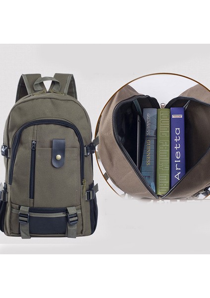 Erkek Sırt Çantası Büyük Kapasiteli Kanvas Sırt Çantası (Yurt Dışından) fırsatları