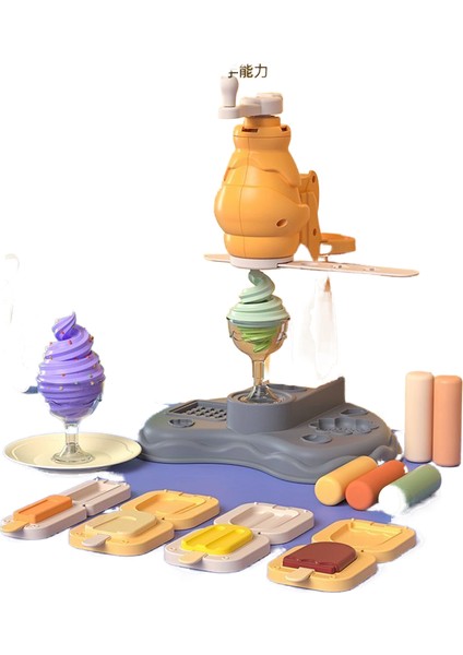 Simülasyon Dondurma Şehriye Makinesi Diy Hamuru Aracı Kalıp Seti (Yurt Dışından)
