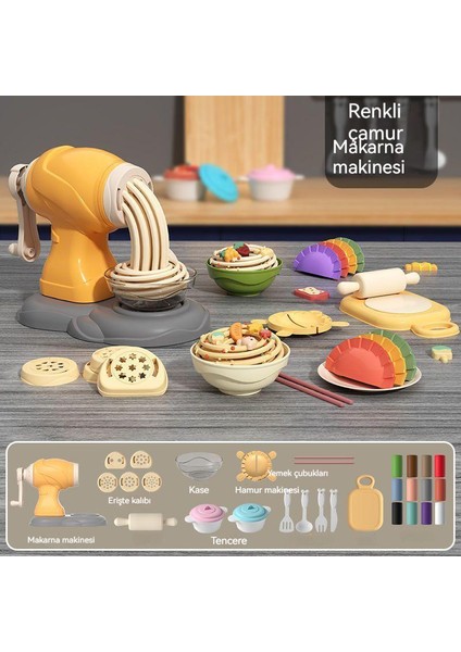 Simülasyon Dondurma Şehriye Makinesi Diy Hamuru Aracı Kalıp Seti (Yurt Dışından)