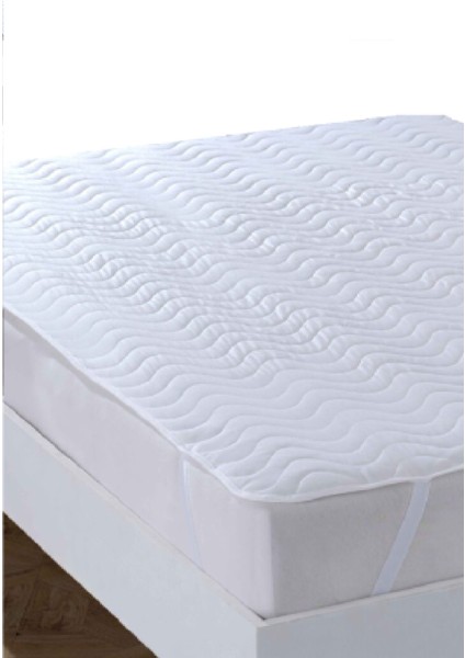 Kapitoneli Sıvı Geçirmez Alez 60X120 cm Tek Kişilik Köşe Lastikli