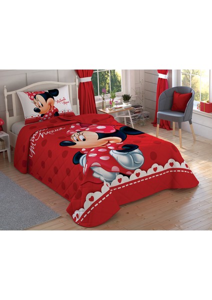 Minnie Lovely Yatak Örtüsü Tek Kişilik