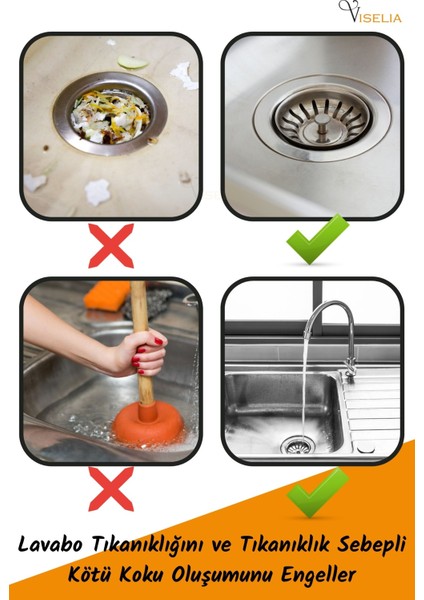 Lavabo Süzgeci Tıkanıklık Önleyici Süzgeç Küvet Süzgeci Limon Kokulu fırsatları