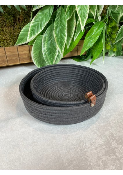 Çok Amaçlı Dekoratif Hasır Sepet Takımı 2 Li, Organizer