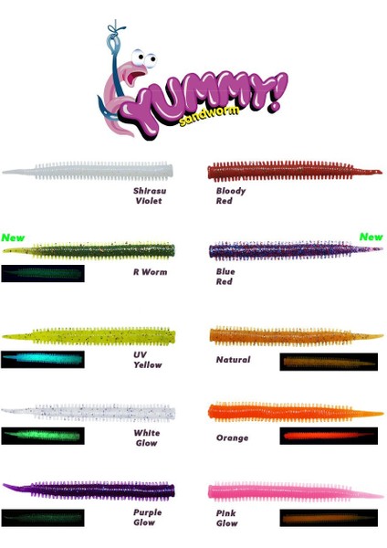 Fujın Yummy Sandworm 7cm Lrf Silikonu