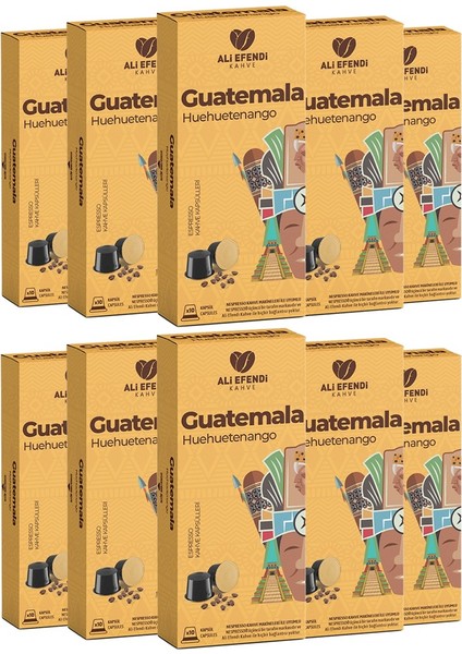 Guatemala Huehuetanango Kapsül Kahve 10'lu 100 Adet