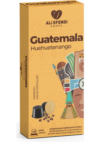 Guatemala Huehuetanango Kapsül Kahve 10 Adet