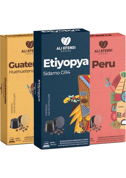 Karışık Kapsül Set 3'lü 30 Adet