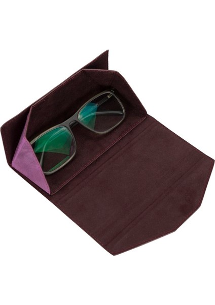 Smart Glass Deri Gözlük Kılıfı G7 Mor fiyatları