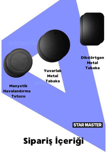 Araba Içi Mıknatıslı Telefon Tutucu Manyetik Evrensel Uyumlu modelleri