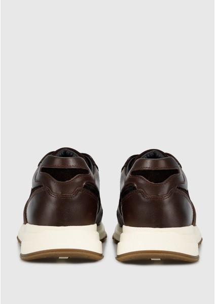 Kahve Deri Erkek Sneaker