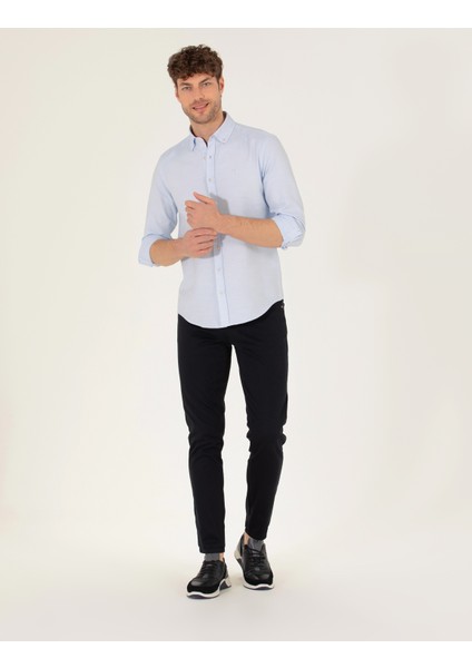 Erkek Siyah Dokuma Spor Pantolon 50271249-VR046