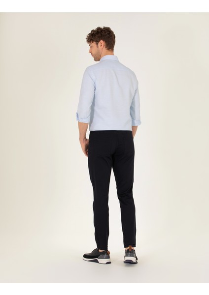 Erkek Siyah Dokuma Spor Pantolon 50271249-VR046