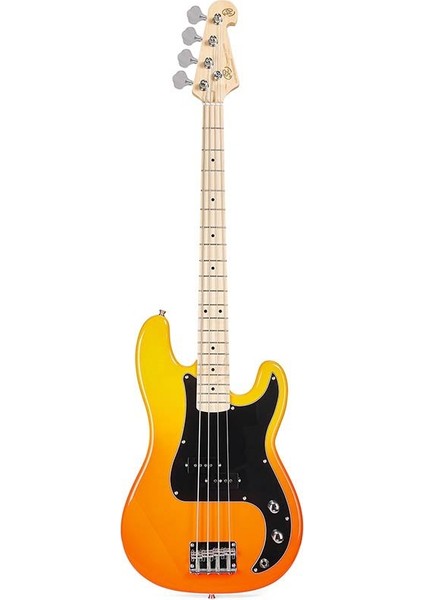 Sbm2 Bas Gitar Burning Fire