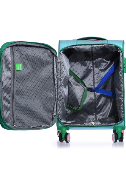 Benetton Kabin Boy Kumaş Valiz Aqua Bnt2100 fırsatları