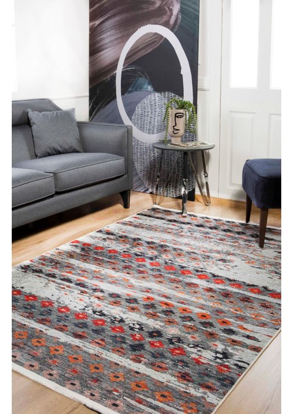 Dolgoprudni Gri Modern Dijital Baskı Halı