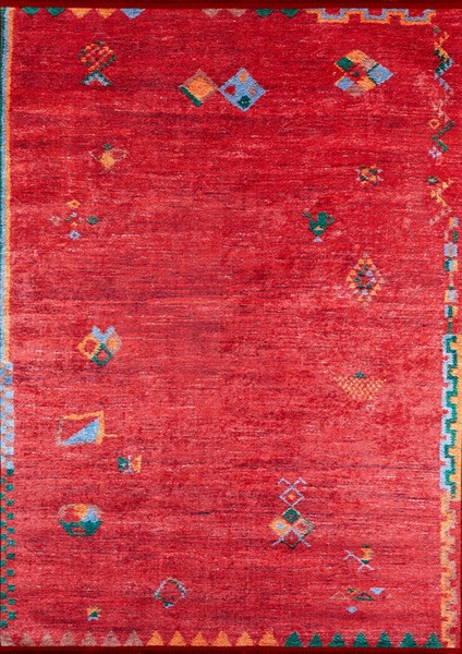 Gubkin Kırmızı Modern Dijital Baskı Halı