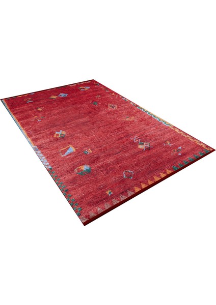 Gubkin Kırmızı Modern Dijital Baskı Halı