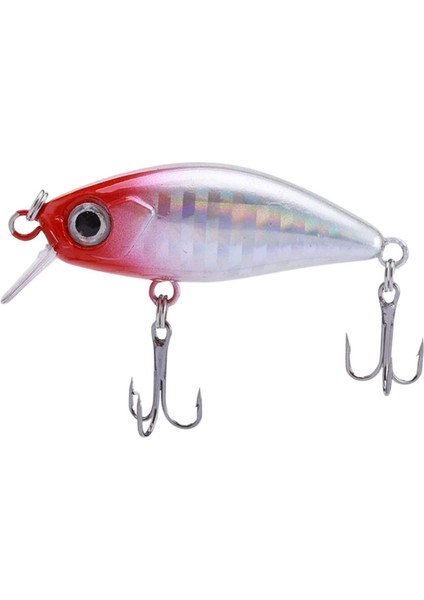 Kanca ile Minnow Swimbait 4.5cm/4.5g Trolling Crankbait Kırmızı (Yurt Dışından) indirimleri