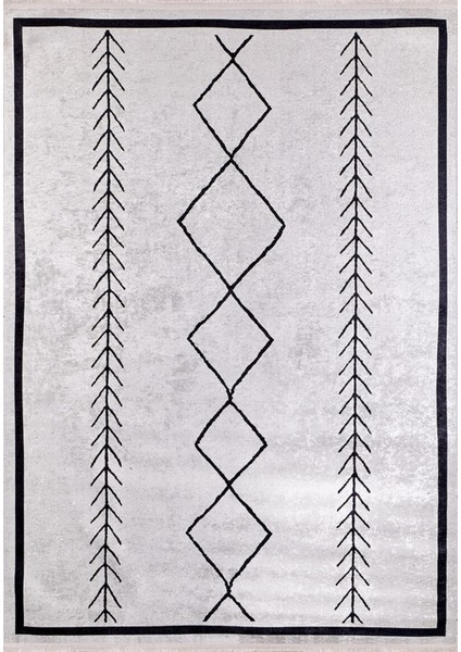 Kuznetsk Gri Modern Dijital Baskı Halı