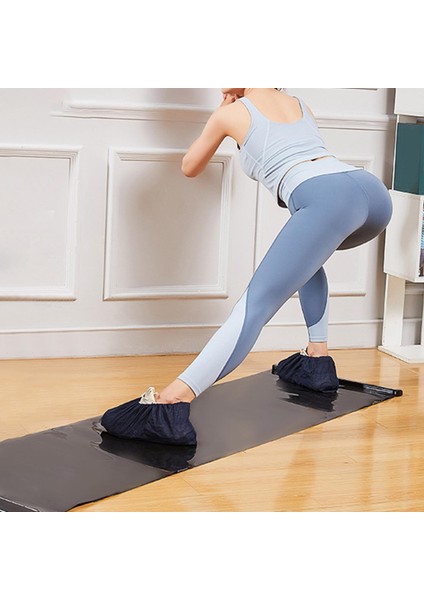 Yoga Pad Portable Kayma Tahtası Bacak Çekirdek Eğitim Siyah Renk 1.8m Için (Yurt Dışından)