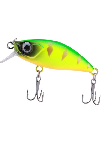 Kanca ile Minnow Swimbait 4.5cm/4.5g Trolling Krankbait Yeşil (Yurt Dışından)