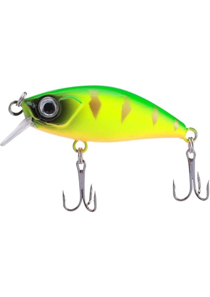 Kanca ile Minnow Swimbait 4.5cm/4.5g Trolling Krankbait Yeşil (Yurt Dışından)