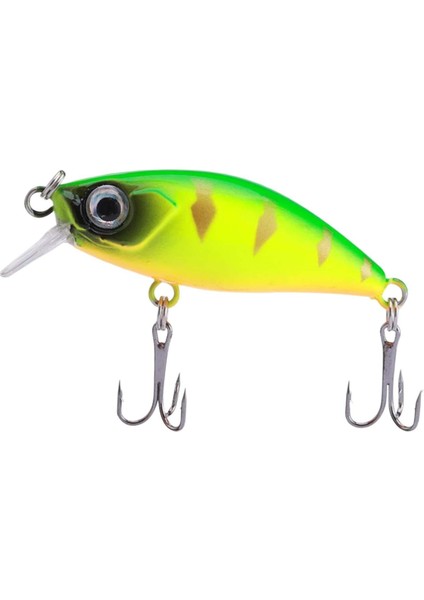 Kanca ile Minnow Swimbait 4.5cm/4.5g Trolling Krankbait Yeşil (Yurt Dışından)