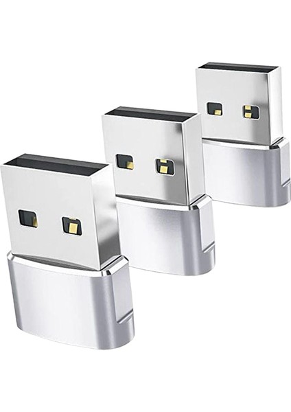 3x Tip-C 3.1 Ila USB 2.0 Dönüştürücü Adaptör Dizüstü Bilgisayar Argent Için Kararlı Performans (Yurt Dışından)