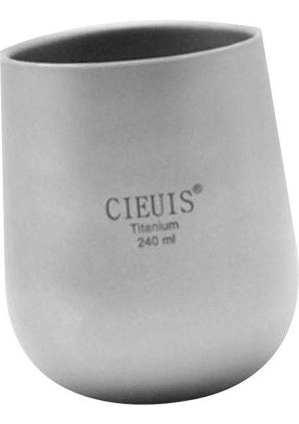 Hafif Çift Duvarlı Titanyum Fincan Soğuk Içecek Çay Bardağı Yalıtım Kupa Kamp Suyu 240ML (Yurt Dışından) fiyatları