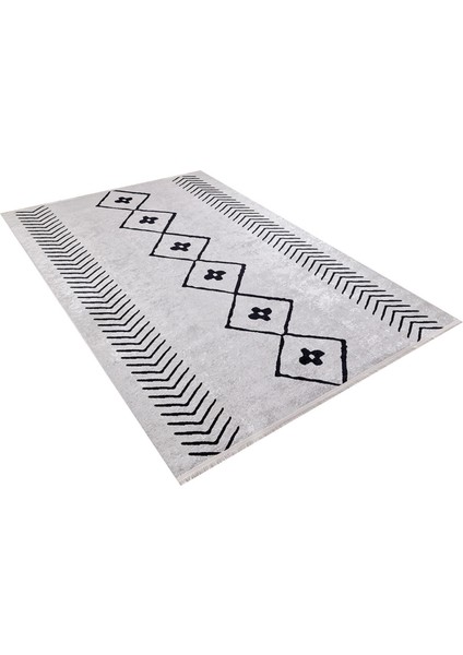 Ilimsk Gri Modern Dijital Baskı Halı