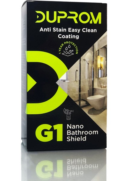 G1 Nano Bathroom Shield - Banyo/duşakabin Yüzey Koruyucu - Leke Önleyici