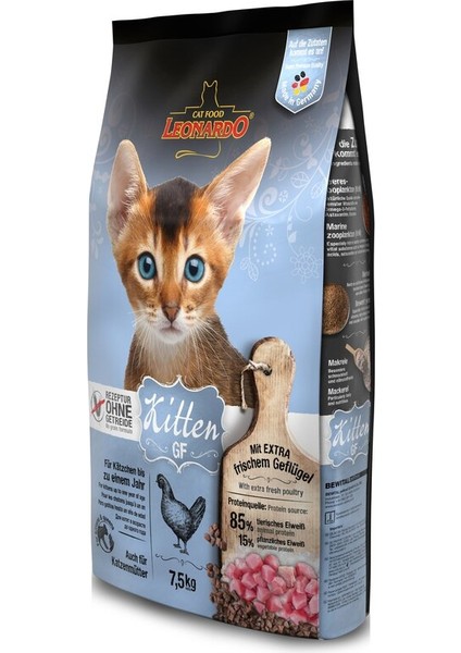 Kitten Gf 7,5 kg – Tahılsız Kümes Hayvanlı Kedi Kuru Maması