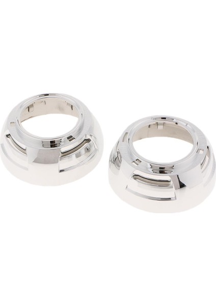 Çift 3.0 Inç LED Projektör Krom Örtüsü Kapak Melek Gözler Tutucu Hıd Lens (Yurt Dışından)