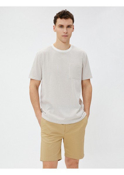 Chino Şort Beli Bağlamalı Cepli Pamuklu fiyatları