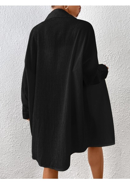 Kadın Oversize Uzun Gömlek