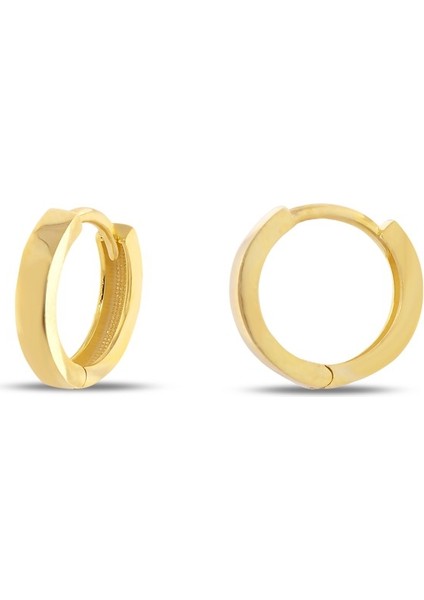 Minimalist Daire Küpe Kadın Gümüş Küpe modelleri