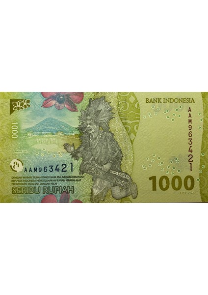 Endonezya 1000 Rupiah Yabancı Kağıt Para Çil (Unc) Koleksiyon Para modelleri
