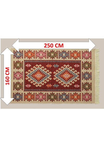 Salon Kilimi (Çift TARAFLI)(160X250)MAKİNA Dokuması Uşak Kilimi