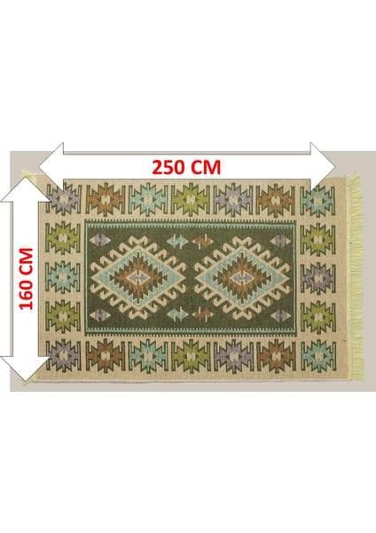 Salon Kilimi (Çift TARAFLI)(160X250)MAKİNA Dokuması Uşak Kilimi