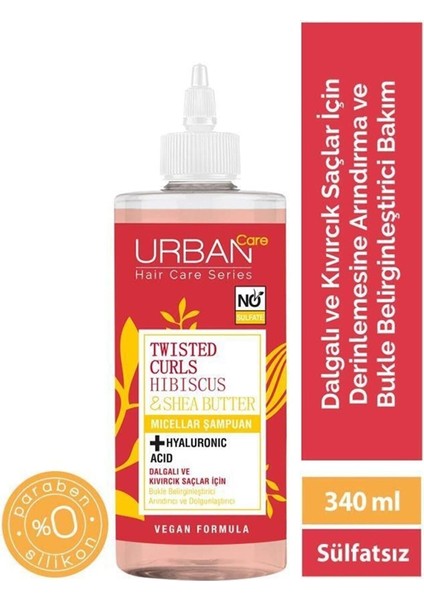 Keyonline Care Mustore Twisted Curls Hibiscus & Shea Butter Micellar Şampuan*