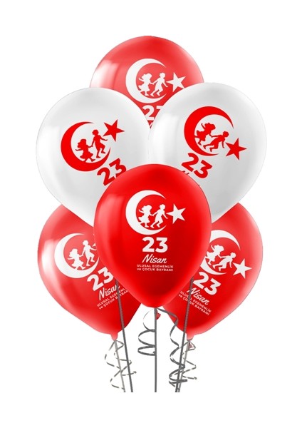 Pastel Balon Baskılı 100LÜ -23 Nisan-