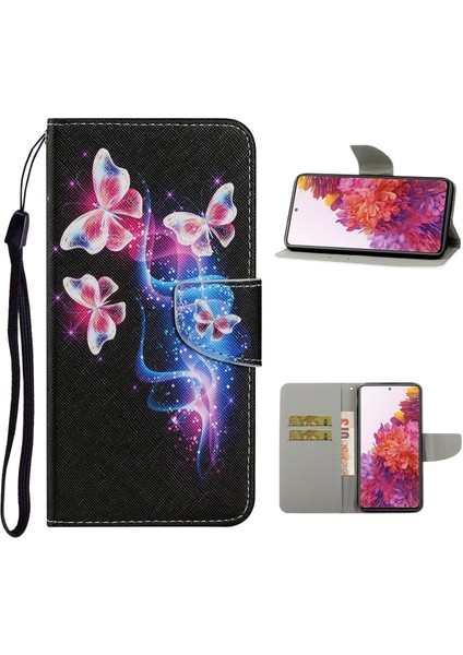 Samsung Galaxy S20 Fe 5g/fan Edition Için 5G/S20 Fe/fan EDITION/S20 LITE/S20 Fe 2022 Desen Baskı Pu Deri Kılıf Flip Stand Cüzdan Koruyucu Kapak (Yurt Dışından)
