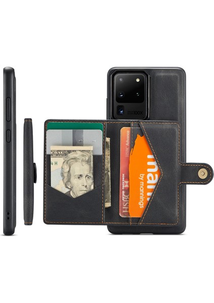 Samsung Galaxy S20 Ultra 4G/S20 Ultra 5g Söndürülebilir Telefon Kapağı Cüzdan Kickstand Manyetik Deri Kaplamalı Tpu Kılıfı (Yurt Dışından) fiyatları