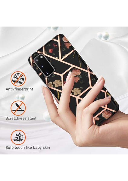 Anti-Cratch Şık Mermer Tasarım Imd Iml Elektrokaplatma Samsung Galaxy S20 4G/S20 5g Için Yumuşak Tpu Telefon Kasası Kapağı (Yurt Dışından) fiyatları