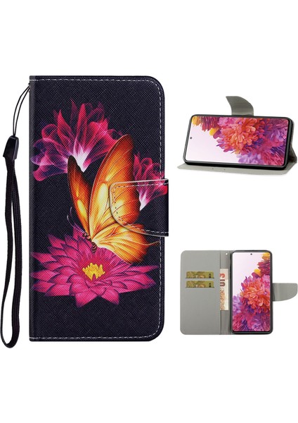 Samsung Galaxy S20 Fe 5g/fan Edition Için 5G/S20 Fe/fan EDITION/S20 LITE/S20 Fe 2022 Desen Baskı Pu Deri Kılıf Flip Stand Cüzdan Koruyucu Kapak (Yurt Dışından)