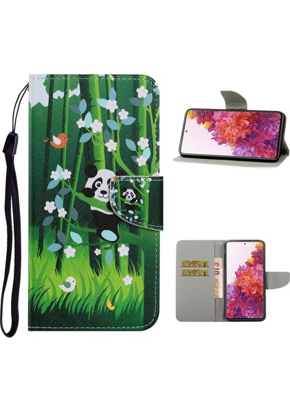 Samsung Galaxy S20 Fe 5g/fan Edition Için 5G/S20 Fe/fan EDITION/S20 LITE/S20 Fe 2022 Desen Baskı Pu Deri Kılıf Flip Stand Cüzdan Koruyucu Kapak (Yurt Dışından)