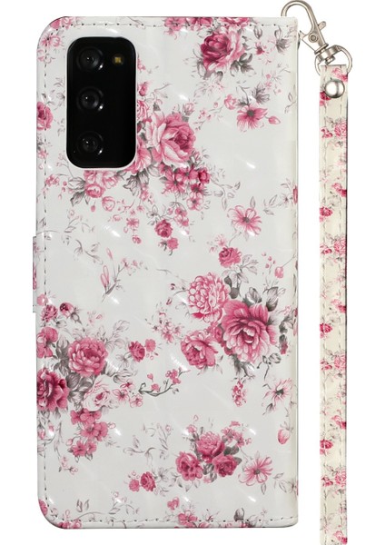 Samsung Galaxy S20 Fe 4G/5G/S20 LITE/S20 Fe 2022 Hafif Spot Dekor Desen Baskı Cüzdan Stand Deri Telefon Muhafazası (Yurt Dışından) fiyatları