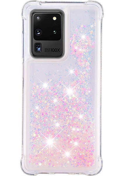 Samsung Galaxy S20 Ultra Için Quicksand Akan Akışlı Parıltılı Düşüş Yumuşak Tpu Telefon Kılıfı Koruyucu (Yurt Dışından)